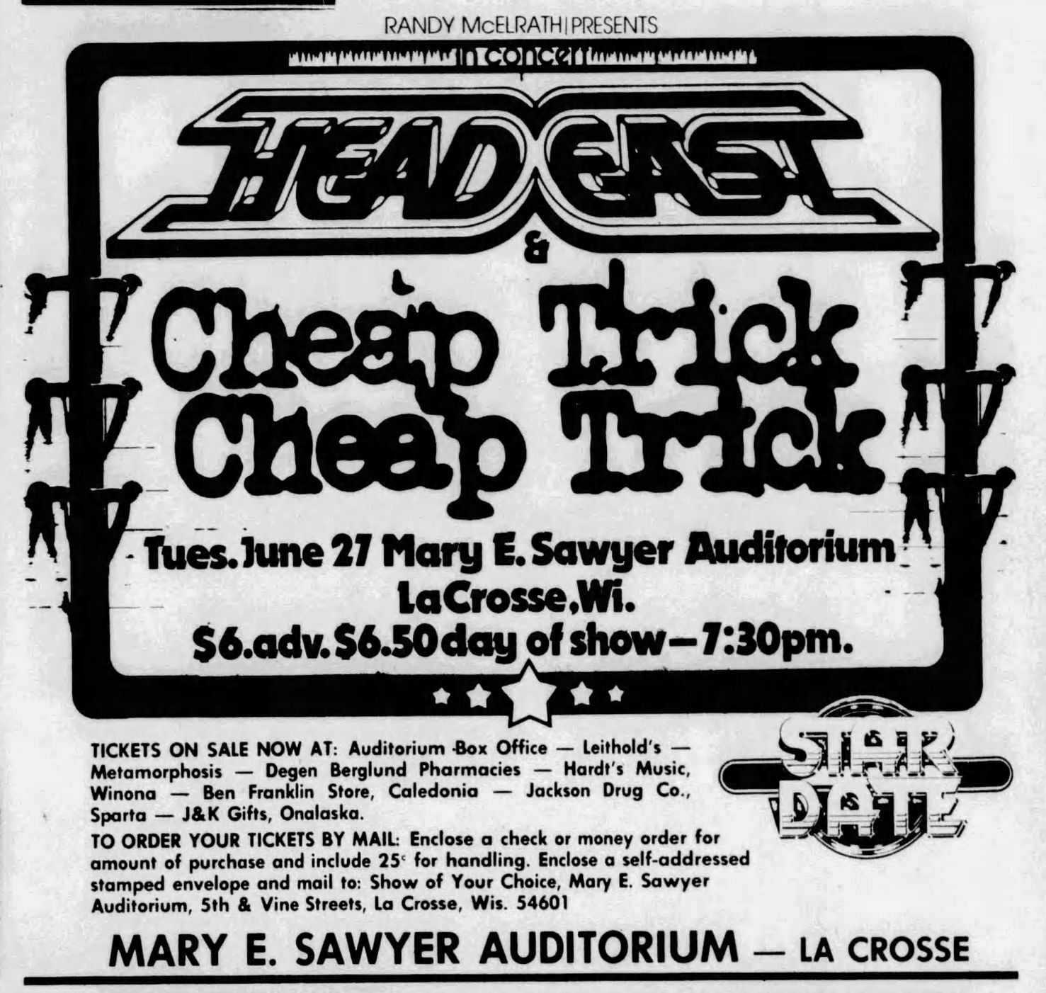 1978: Head East and Cheap Trick